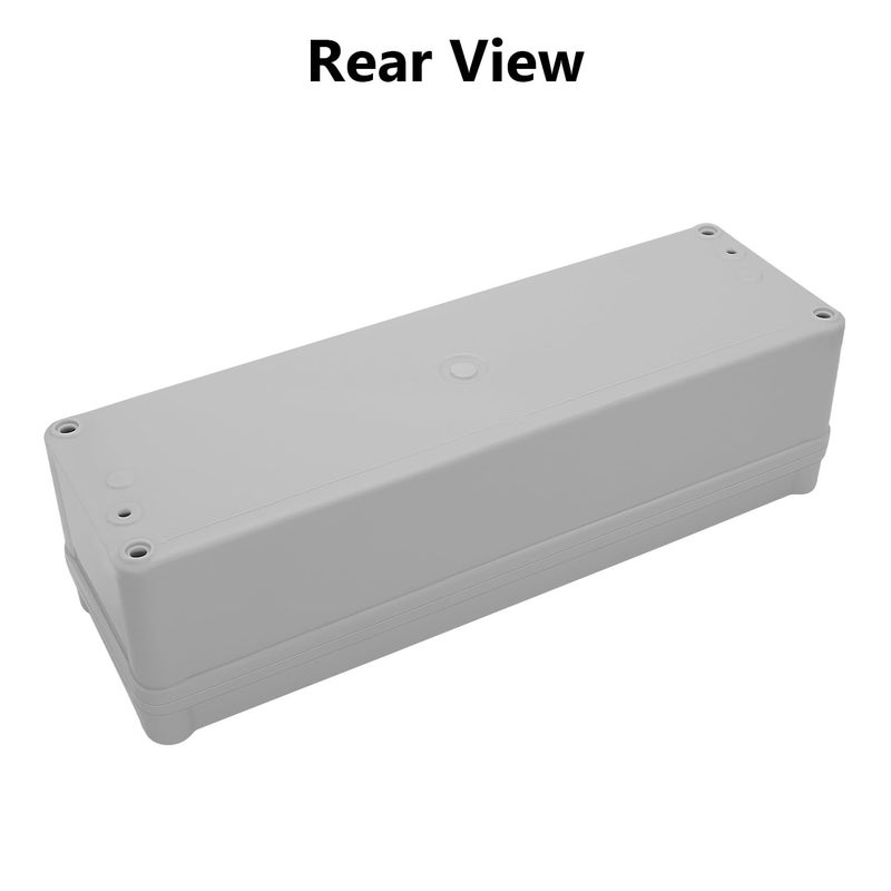 LeMotech IP67 Waterproof Junction Box ABS Plastic Project Box Dustproof Electrical Box Outdoor Enclosure for Electronics DIY Case Gray 9.8X 3.1x 2.8 inch (250x 80x 70 mm) - Image 5
